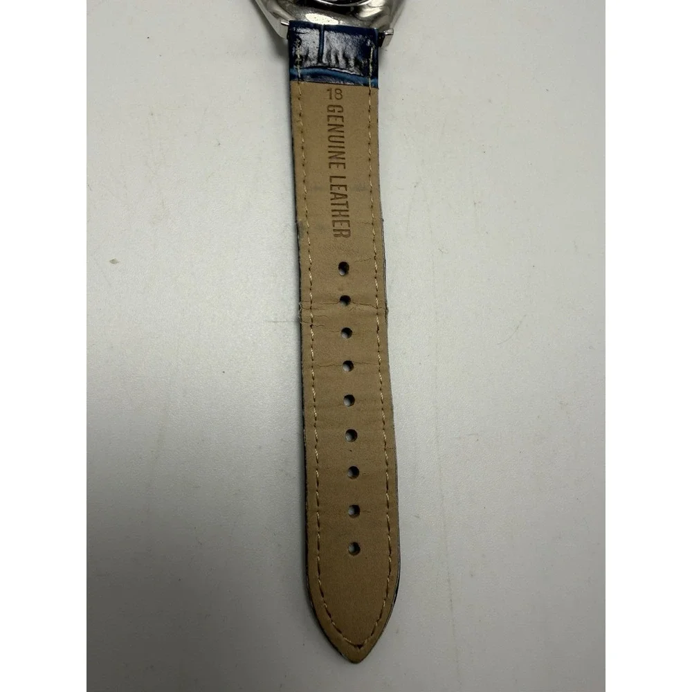 Akribos XXIV New Battery Diamond Mens Watch AK464BU 35MM 7.75